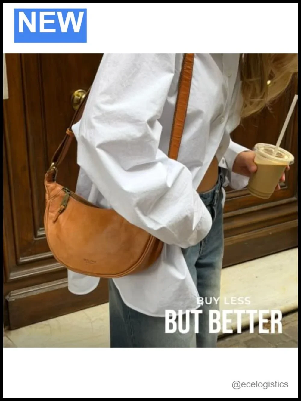 Genuine Leather Crossbody Shoulder Bag Women Vegetable-Tanned Satchel